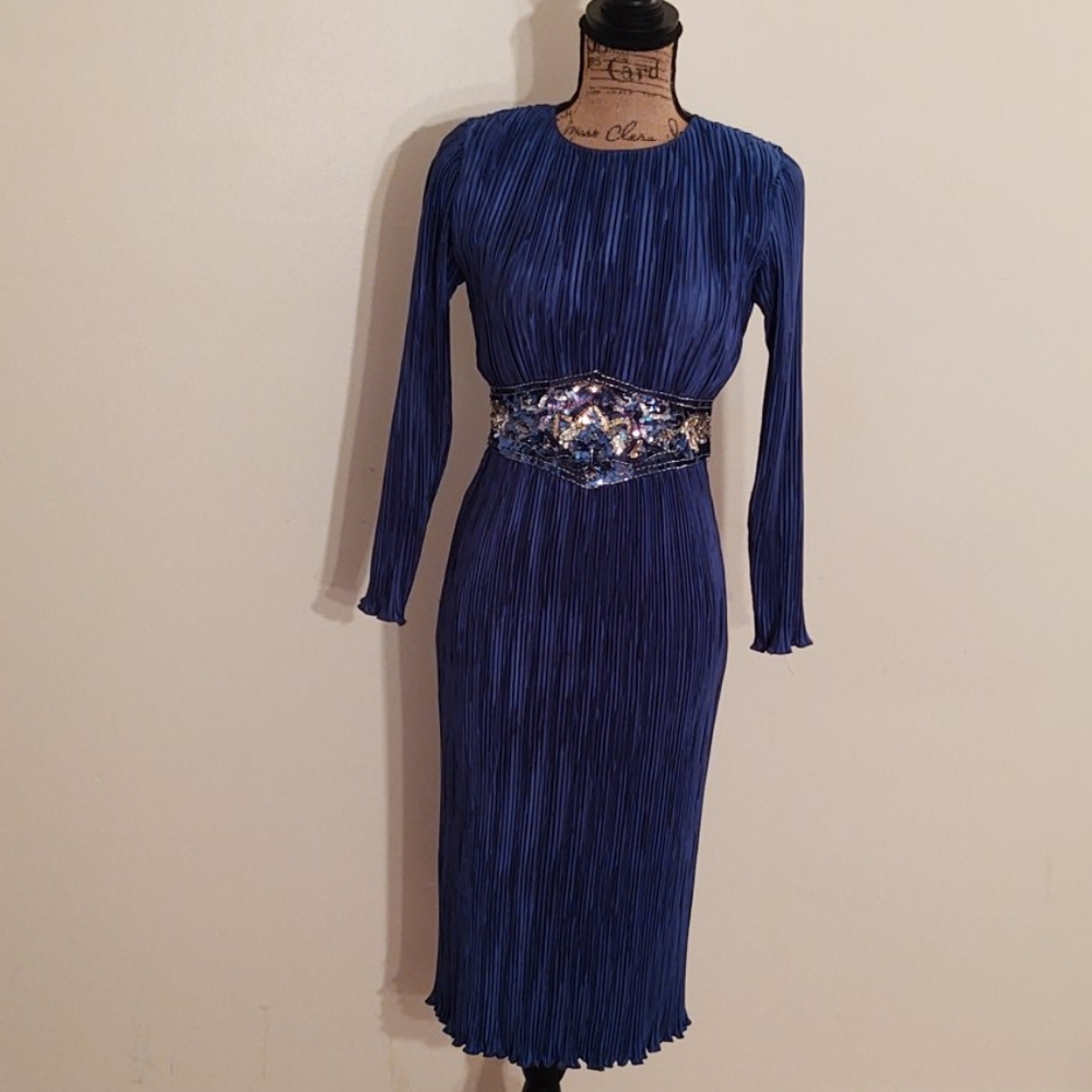 Royal Blue 👗 | Women Midi Dress